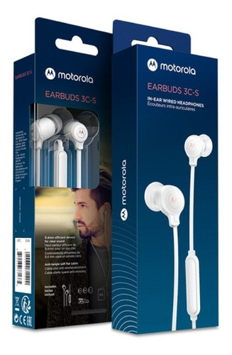 Imagen 2 de 3 de Audífonos Motorola Earbuds 3-s / In Ear