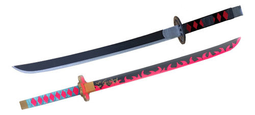 Combo Katana Tanjiro/mitsuri - Juguete De Madera Para Jugar