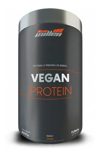 Vegan Protein 600g - New Millen Proteína Vegana Sabor Cacau