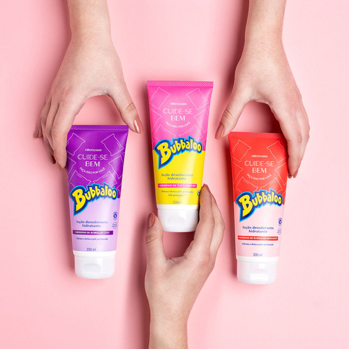 O Boticario Cuide-se Bem Bubbaloo Loção Hidra Morango 200ml Morango