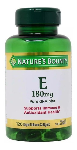 Vitamina E 180mg 120caps Nature's Bounty