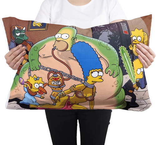 Cojin Decorativo Los Simpson Star Wars Diseño Almohada