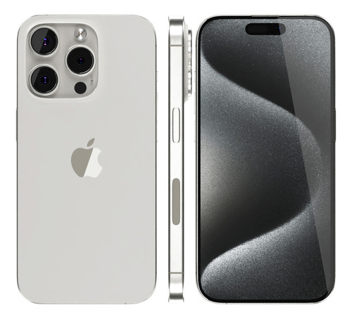 Apple Iphone 15 Pro 128gb Blanco Titanio Reacondicionado Estética De 9 Batería De 80% A 90% Celular Grado A Usa Esim Blanco (Reacondicionado)