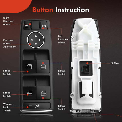 Interruptor De Elevalunas Electrico A-premium Master Comp...