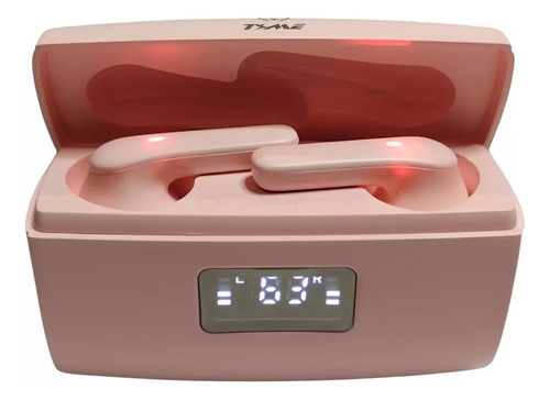 Auriculares Bluetooth Time Js-52 - Sonido Inmersivo Rosa