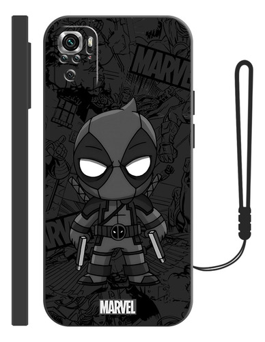 Funda De Silicona Para Xiaomi Diseño De Deadpool + Correas
