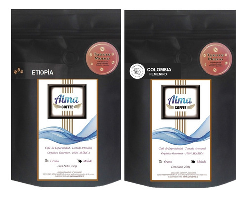 Café Especialidad Etiopia + Café Especialidad Femenino 500gr