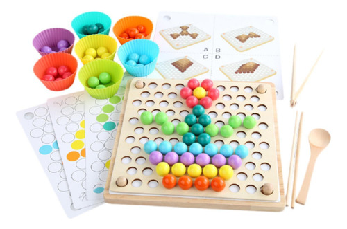 Juego De Mesa De Boads De Madera Educación Temprana 3 En 1
