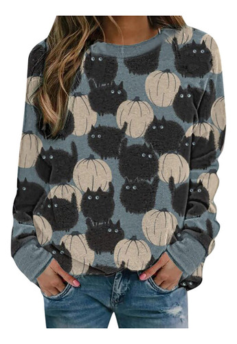 Blusa R For Mujer, Sudadera Casual De Manga Larga Con Estam
