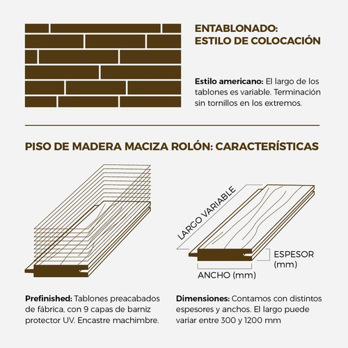 Piso De Madera Maciza Prefinished Anchico