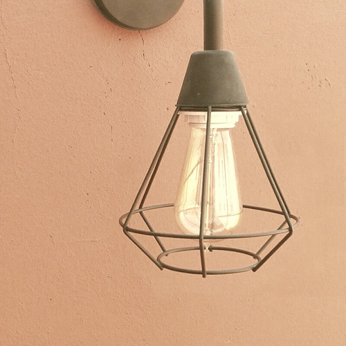 Imagen 3 de 8 de Aplique De Pared Diamante Moderno Minimalista Industrial E27