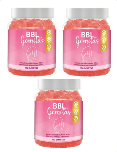 Pack 3 Gomitas De Aguaje Bbl