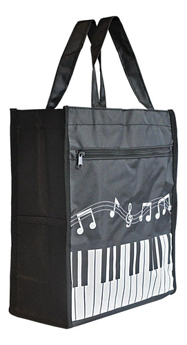 Bolso De Mano Con Teclas De Piano, Bolsa De Tela Oxford, De 