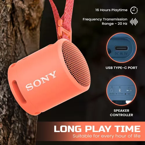 Altavoz Bluetooth Sony, altavoces portátiles Bluetooth inalámbricos, extra  BASS IP67 impermeable y duradero para exteriores, mini altavoz compacto de  viaje pequeño, batería de 16 horas, USB tipo C, azul + adaptador USB 