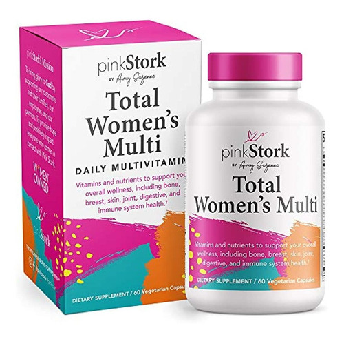 Pink Stork Total Multivitamínico Para Mujer Con Folato + Zin