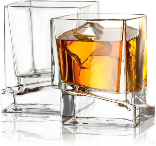 Joyjolt Carre - Vasos De Whisky Cuadrados, Vasos De Whisky A