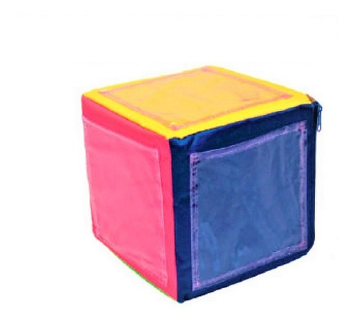 Cubo De Tela Con Bolsitas - Material Didactico