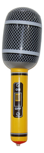 1 Microfono Inflable 55cm Colores Fiesta Batucada Karaoke