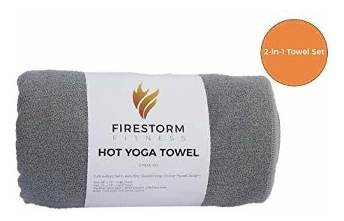 Firestorm Fitness Hot Yoga Toalla, Ultra Absorbente, Antides