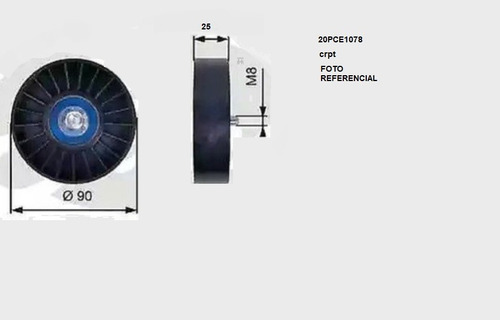 Polea Loca Para Correa Unica Centauro 1.8 20pce1078