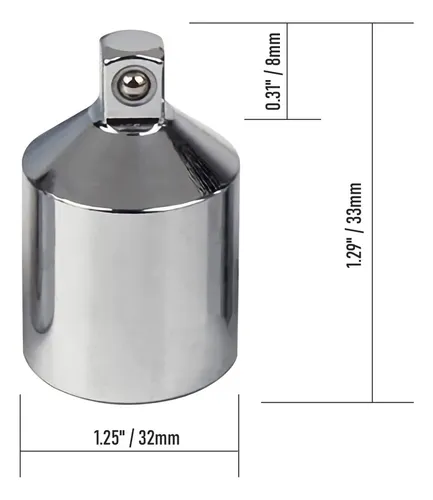 Focmkeas Adaptador De Enchufe De 1/2 (f) A 1/4(m), Cr-v, Hem