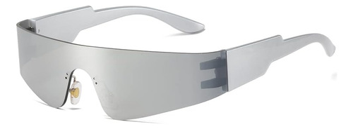 Bawuyi Y2k Futuristic Wrap Around Gafas De Sol Hombres Mujer