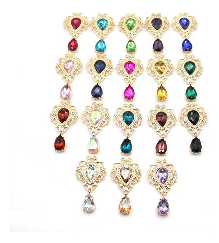 10 Piezas De Adorno De Diamantes De Imitación Para Hacer
