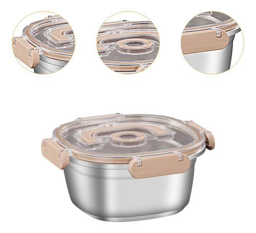 Recipiente Para Alimentos De Acero Inoxidable, De Acero
