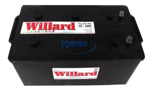 Bateria Willard 12 X 200 + Izquierda Ub1400