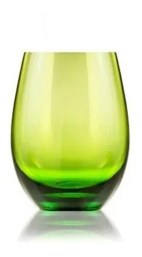 Vaso Cristal Rics Verde Limon X600cc Cristaleria San Carlos