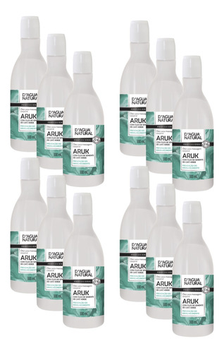 12 Oleo De Massagem Cafe Verde Aruk 300ml D'agua Natural