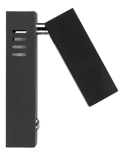 Lampara Para Lectura Muro Negro 3.4w Luz Suave Cálida Tecnolite TLLED-2051/N