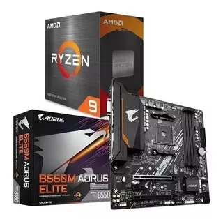 Kit Amd Ryzen 9 5900x + Gigabyte B550m Aorus Elite