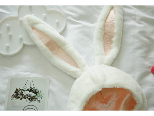 Máscara Con Capucha De Orejas De Conejo Accesorios Para