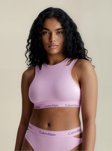 Bralette Deconstructed Rosado Calvin Klein