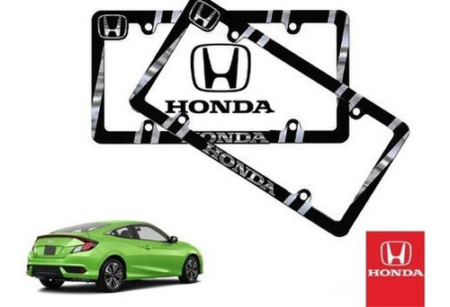 Par Porta Placas Honda Civic Coupe 2.0 2019 Original