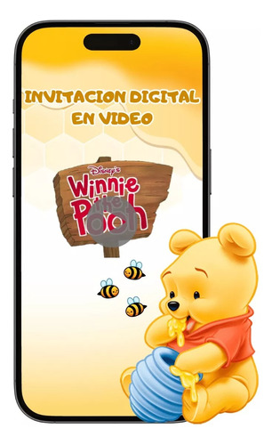 Invitación Digital En Video Winnie Pooh