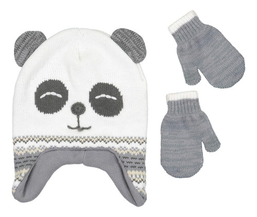 Peak 2 Peak Conjunto Gorro Y Manoplas Critter Scandi Niños Y