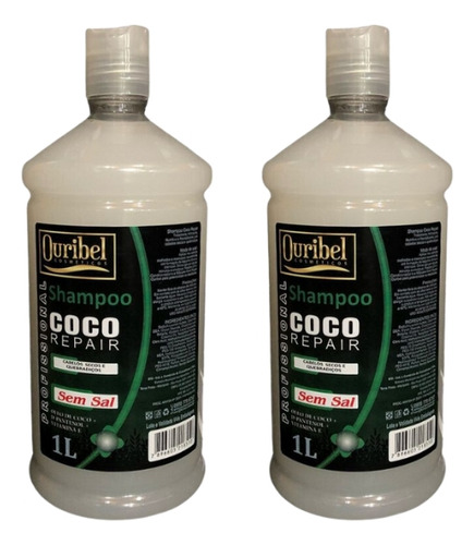 Shampoo Ouribel 1000ml Coco Repair - Kit C/2un