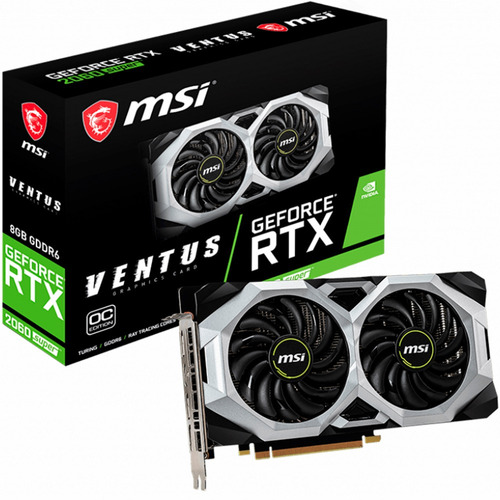 Placa De Video Msi Geforce Rtx 2060 8gb Super Ventus Oc Mexx 3