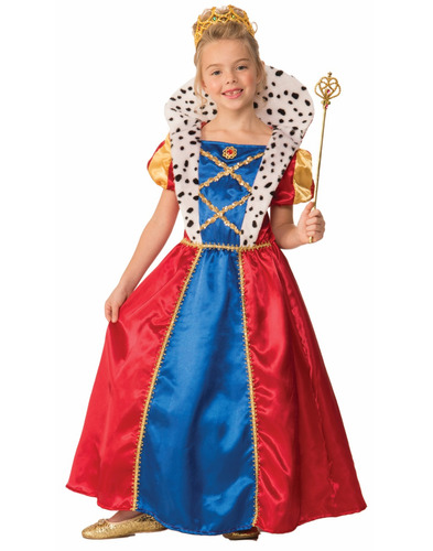 Disfraz Para Niña Reina Medieval Talla L Halloween 