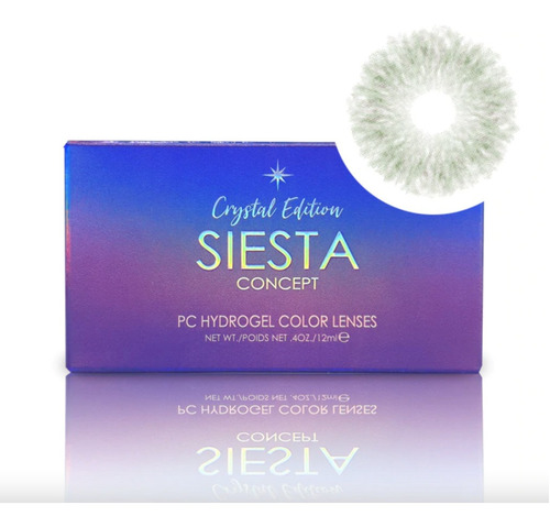 Imagen 3 de 10 de Siesta - Crystal Iris Green - Lentes De Contacto