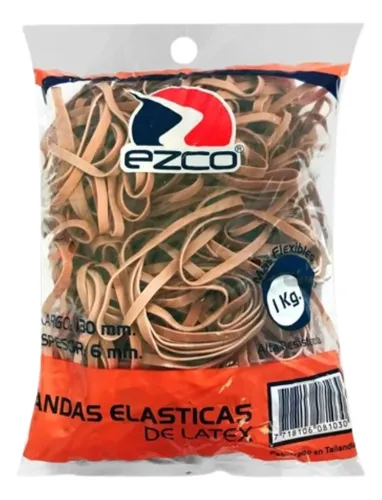comprar Bandas Elasticas Ezco 130mm X 6mm X1000 Gr Anchas