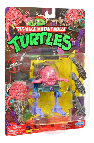 Tortugas Ninja Mutantes Figura Retro Krang 10cm Original