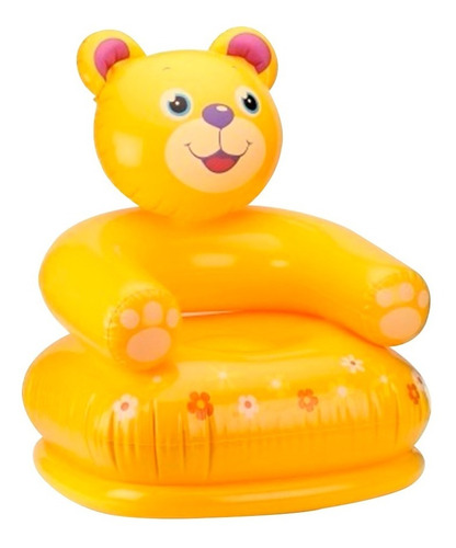 Sillón Animales Intex Niños Oso Osito  Inflable Silla 68556