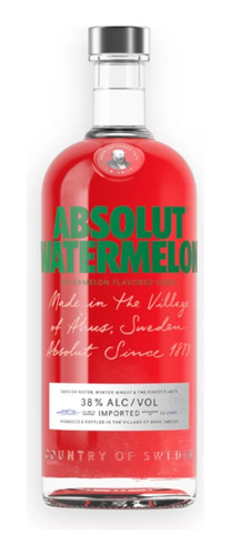 Vodka Absolut Watermelon De 750ml