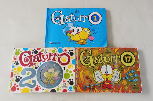 Gaturro Lote X 3 Libros Juntos (historietas) .