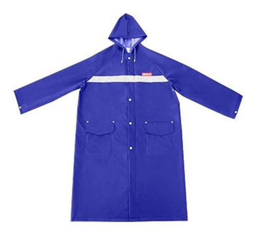 Piloto Capa Poncho Para Lluvia Azul 1.2mt Pvc Emtop Talle Xl