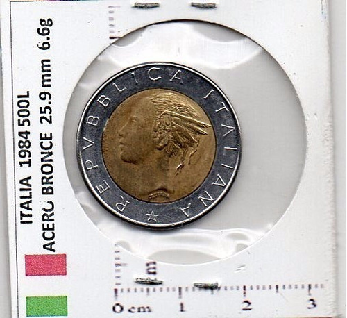 Moneda Del Mundo Italia    500 Liras   1984              It5