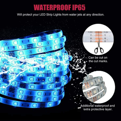 Tiras De Led Rgb 10m 300 Leds Control Remoto De 44 Botones